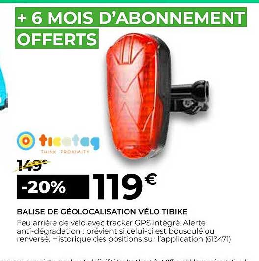 balise de géolocalisation vélo tibike