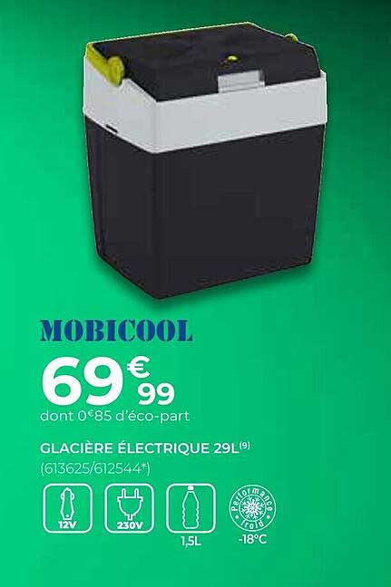 glacière électrique 29l mobicool