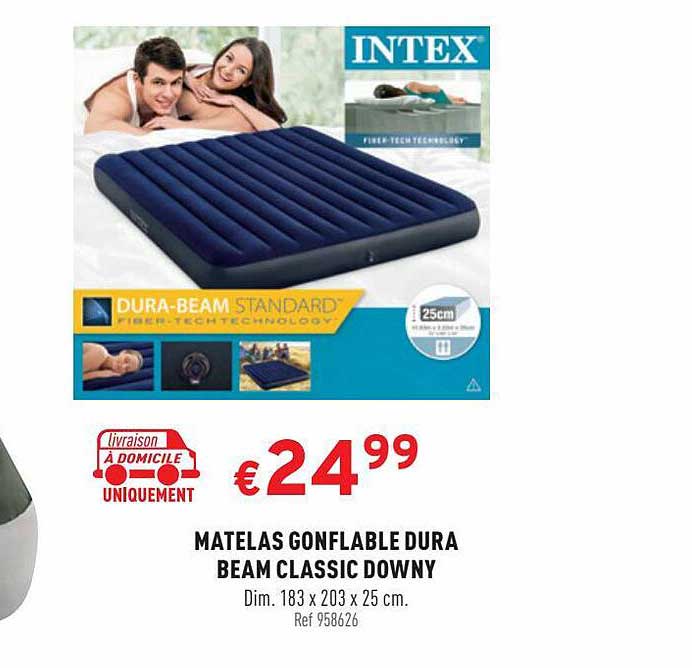 matelas gonflable dura beam classic downy
