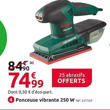 ponceuse vibrante 250 w bosch