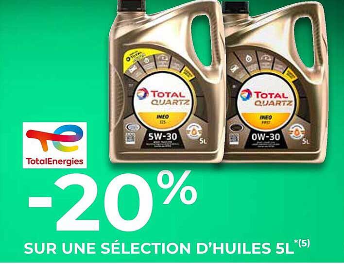 sélection d'huiles 5l total energies