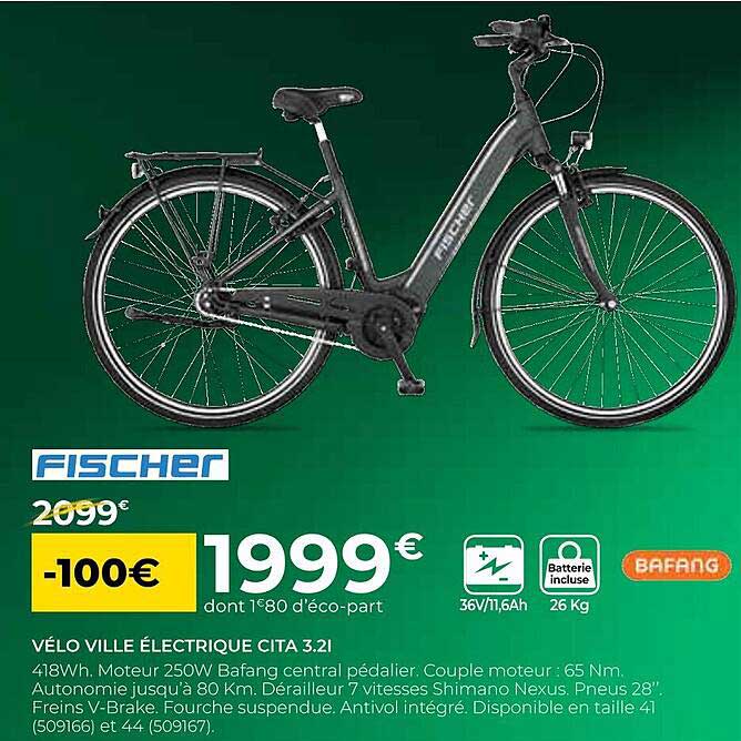 vélo ville électrique cita 3.21 fischer