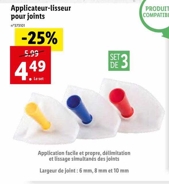 Applicateur-lisseur Pour Joints