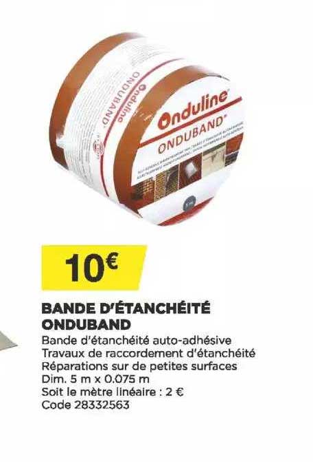 bande d'étanchéité onduband