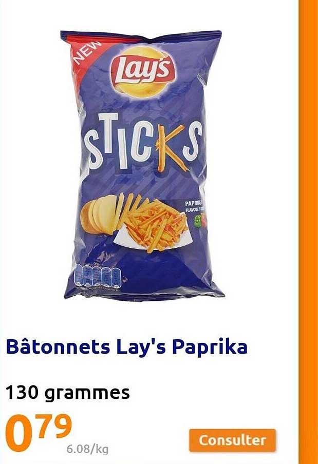 Bâtonnets Lay's Paprika