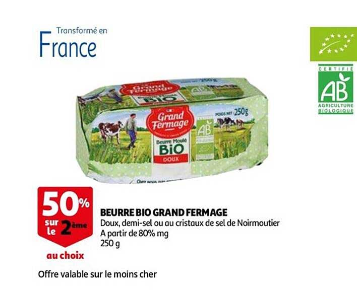 beurre bio grand fermage