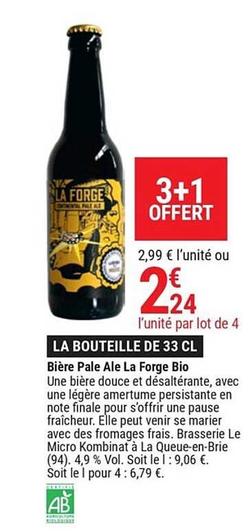 bière pale ale la forge bio