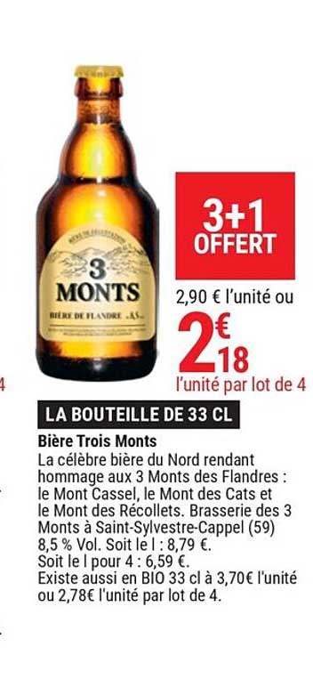 bière trois monts