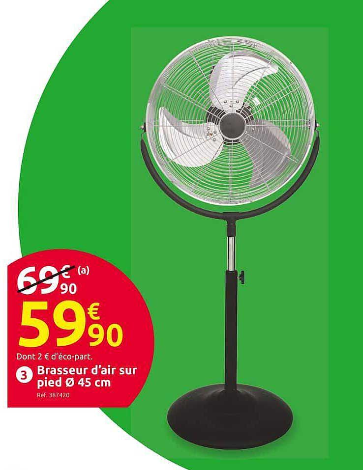 brasseur d'air sur pied ø 45 cm