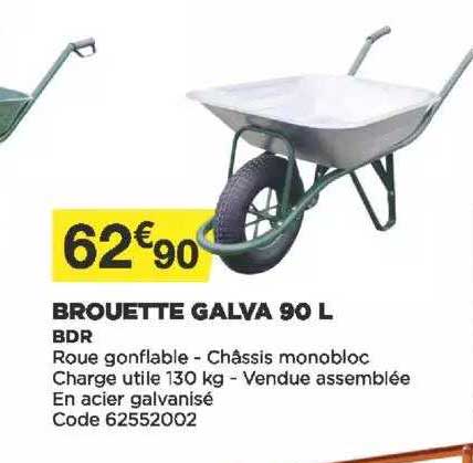 brouette galva 90l