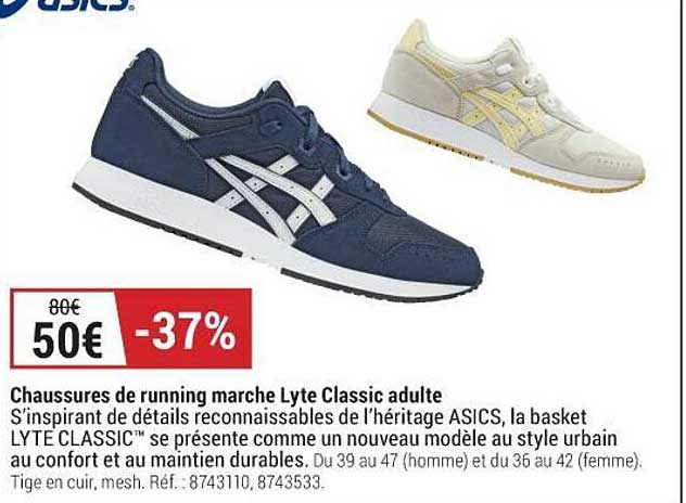 Chaussures De Running Marche Lyte Classic Adulte