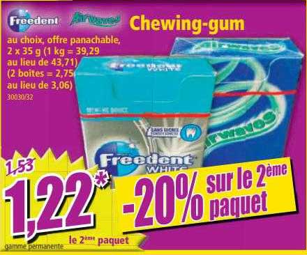 chewing-gum freedent, airwaves