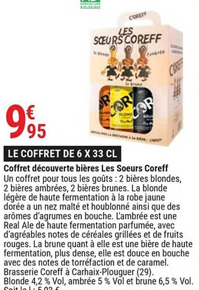 coffret découverte bières les sœurs coreff