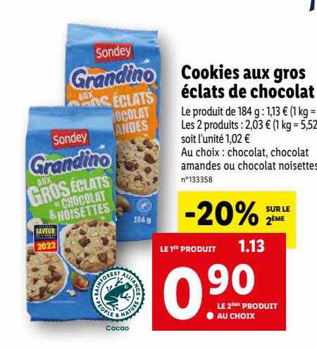 Cookies Aux Gros écléts De Chocolat