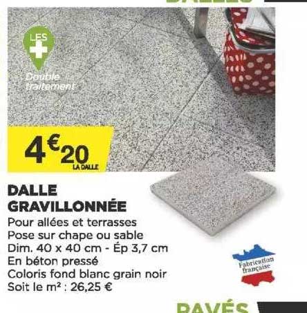 dalle gravillonnée
