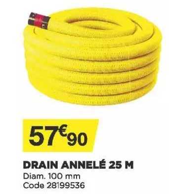 drain annelé 25 m