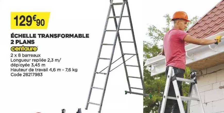 échelle transformable 2 plans centaure