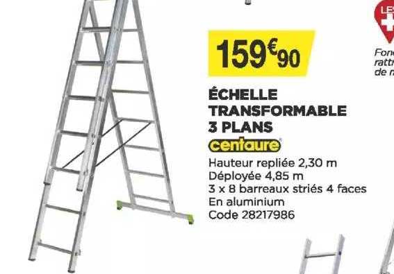 échelle transformable 3 plans centaure