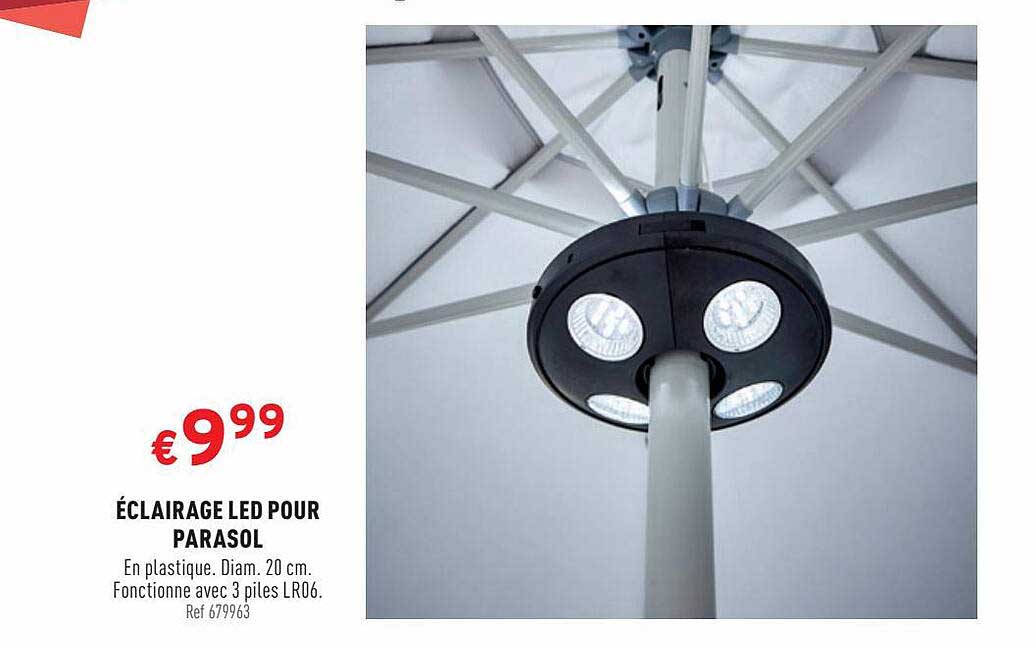 éclairage Led Pour Parasol