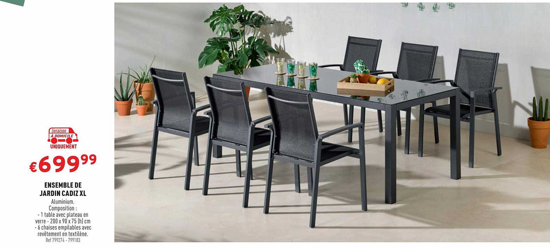 Ensemble De Jardin Cadiz XL