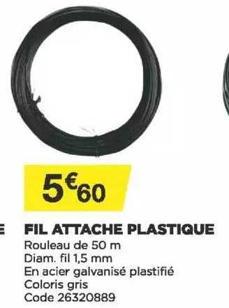 fil attache plastique