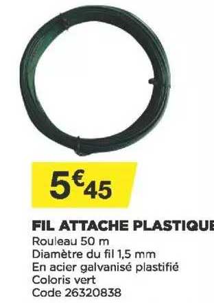 fil attache plastique