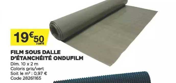 film sous dalle d'étanchéité ondufilm