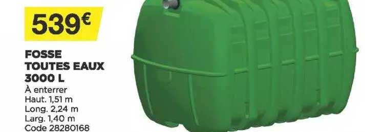 fosse toutes eaux 3000l