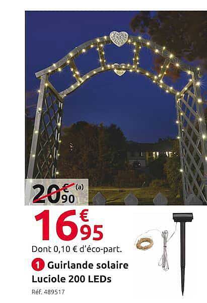 guirlande solaire luciole 200 leds