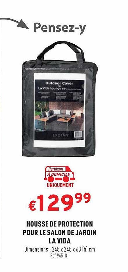 housse de protection pour le salon de jardin la vida