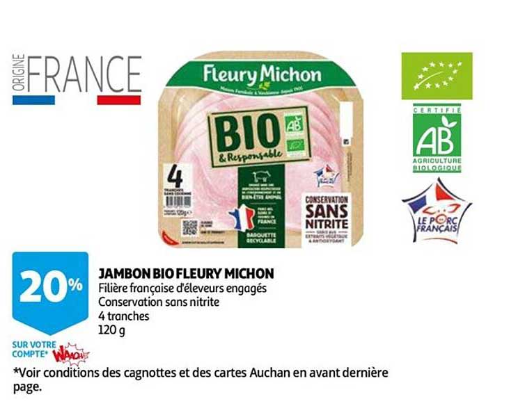 jambon bio fleury michon
