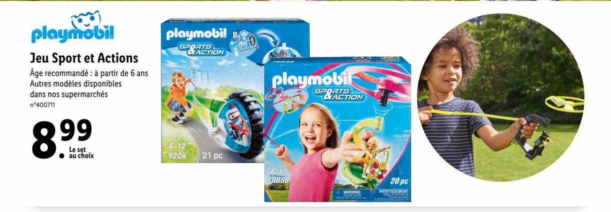 jeu sport et actions playmobil