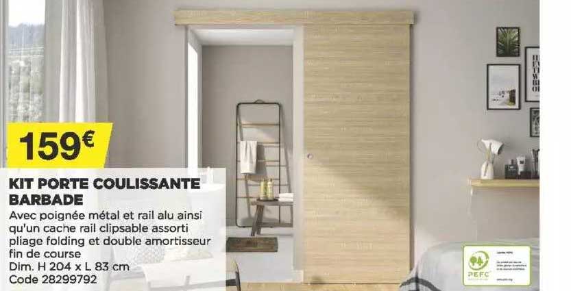 Kit Porte Coulissante Barbade