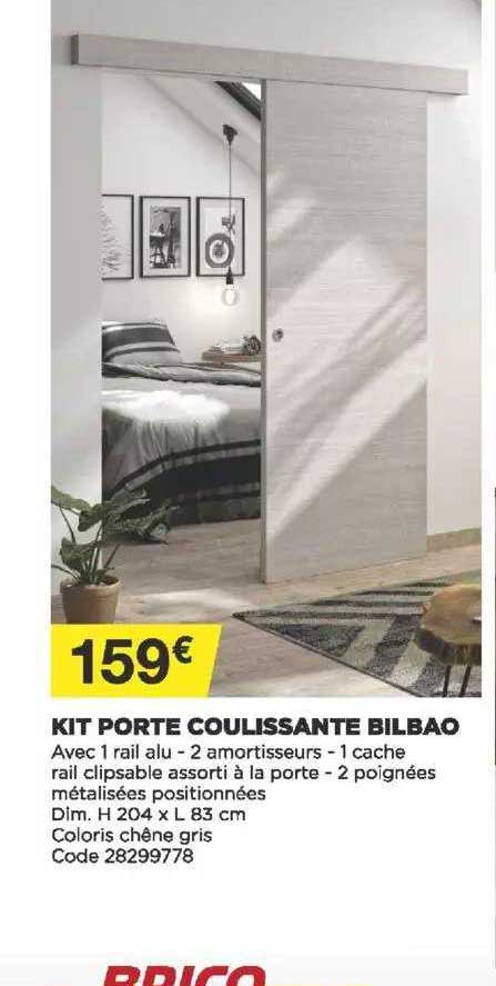 kit porte coulissante bilbao