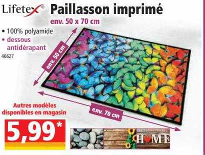 Lifetex Paillasson Imprimé