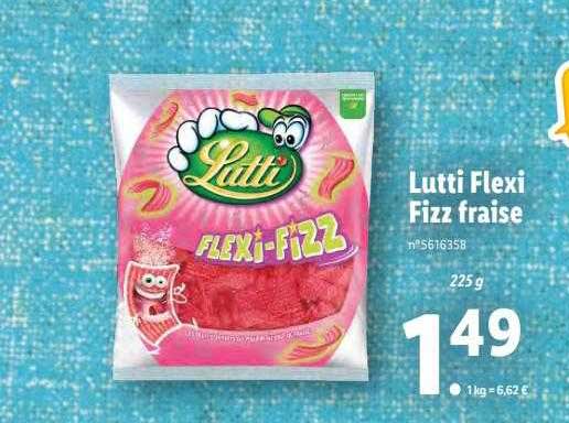 lutti flexi fizz fraise