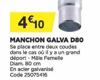 manchon galva d80