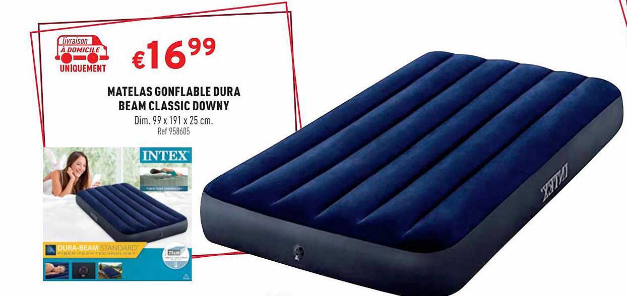 matelas gonflable dura beam classic downy