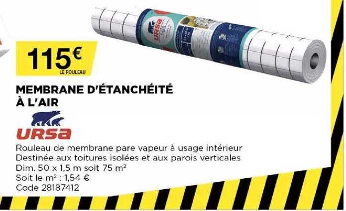 membrane d'étanchéité à l'air ursa