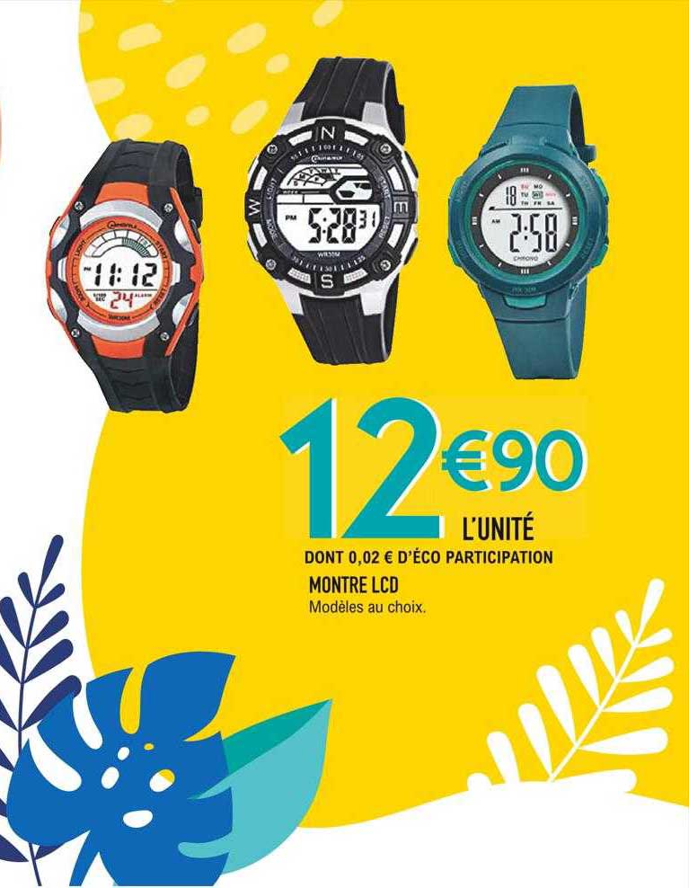 montre lcd