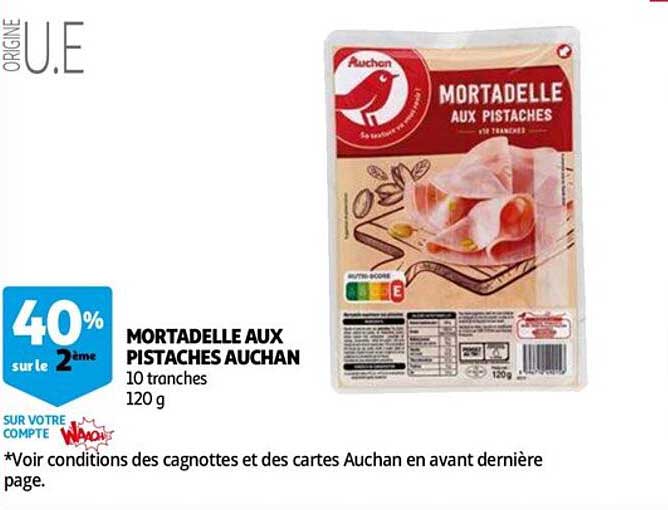 Mortadelle Aux Pistaches Auchan