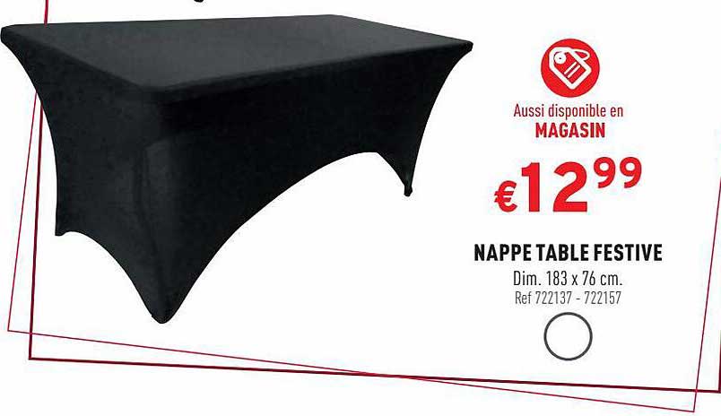 nappe table festive