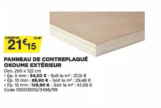 Panneau De Contreplaqué Okoume Extérieur