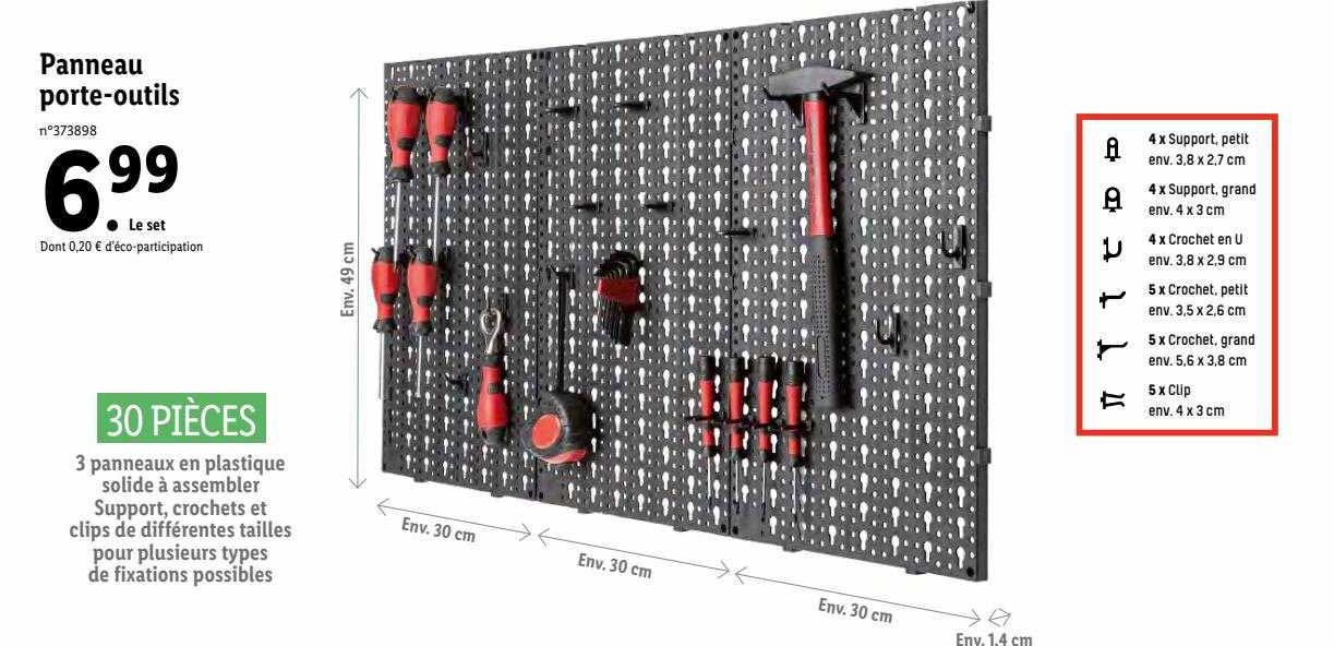 panneau porte-outils