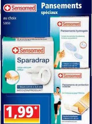 pansements spéciaux sensomed