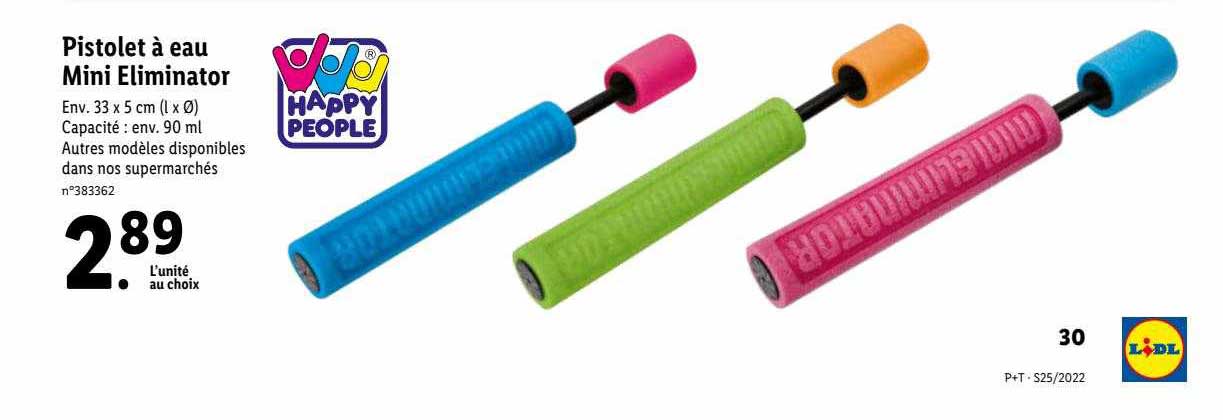 pistolet à eau min éliminator