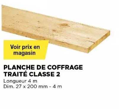 Planche De Coffrage Traité Classe 2