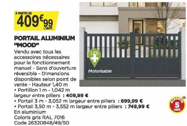 portail aluminium "mood"