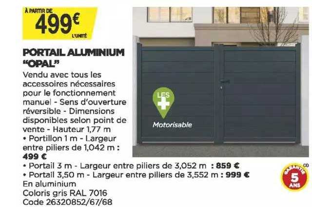 portail aluminium "opal"