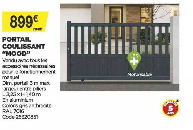 portail coulissant "mood"